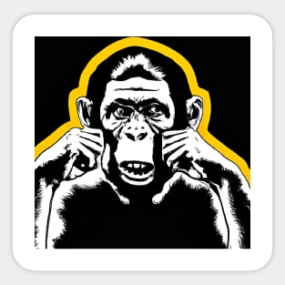 Sad Ape Sticker